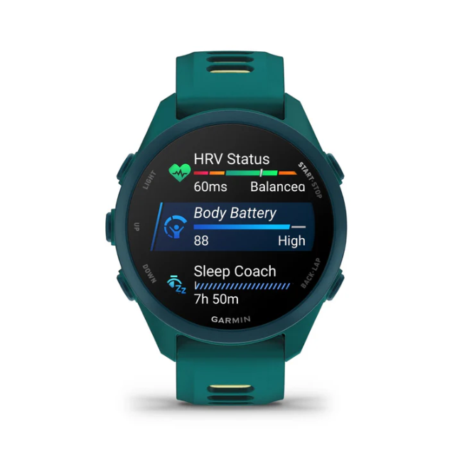 Garmin Forerunner 170 Music - Teal Green with Teal Green/Citron Band | 010-03920-12 - Image 10