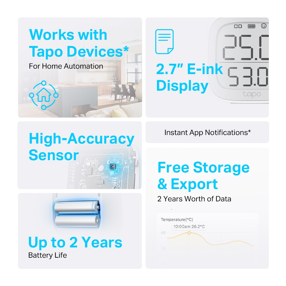 Tapo Smart Temperature & Humidity Sensor | TAPO-T315 - Image 2