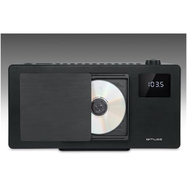 Muse CD Micro Hifi System BlueTooth - Black | M-60BT - Image 3