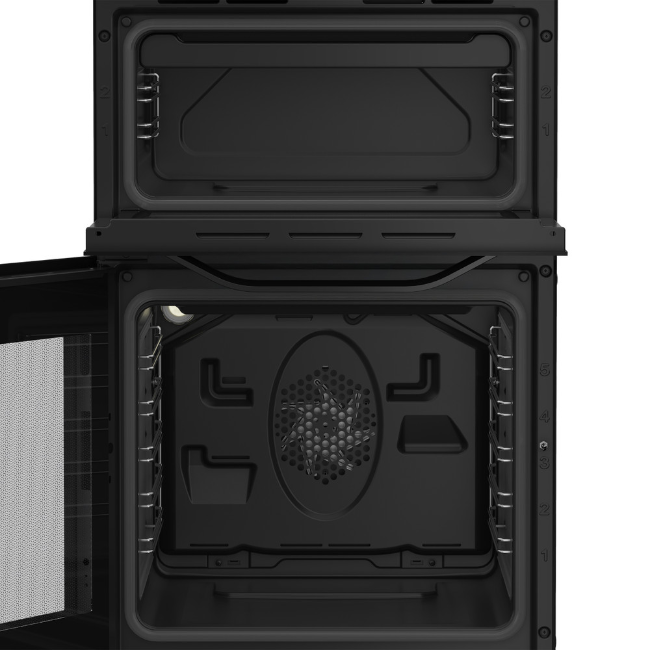 Hotpoint 50cm Freestanding Double Electric Cooker - Black | HDE5VDCB - Image 2