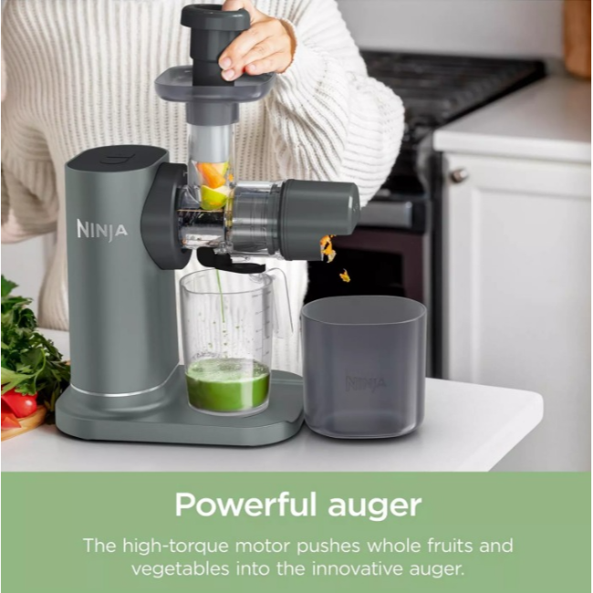 Ninja 3-in-1 Cold Press Juicer, Slicer & Shredder with Anti-Clog Filter | JC152UK - Image 3