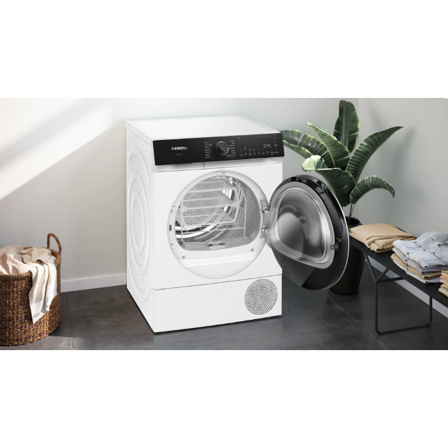 Siemens IQ500 Heat Pump Tumble Dryer 9kg - White | WQ46H2D9IE - Image 4