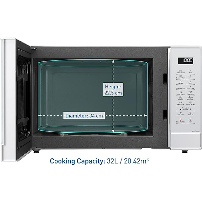 Panasonic 32L Microwave 1000w - White | NN-ST45KWBPQ - Image 3