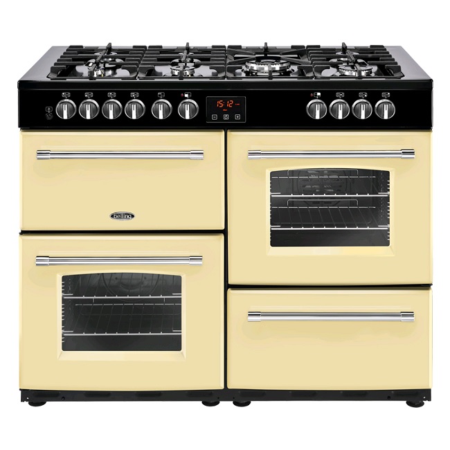 Belling Farmhouse 110cm Dual Fuel Range Cooker FH110DFT - Cream