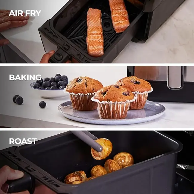 Kenwood kHealthy Dual Drawer Air Fryer | HFM20.000MB - Image 5