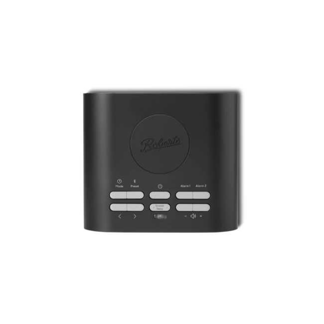 Roberts Alarm Clock in Black | ORTUS CHARGEBK Roberts Alarm Clock in Black | ORTUS CHARGEBK