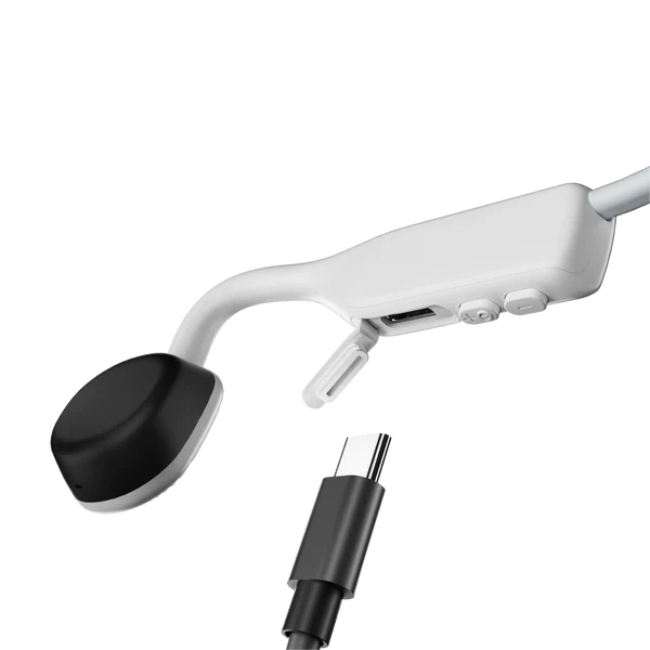 Aftershokz Openmove Open Ear Wireless Sports Band Headphone - Alpine White | 38-S661WT - Image 2