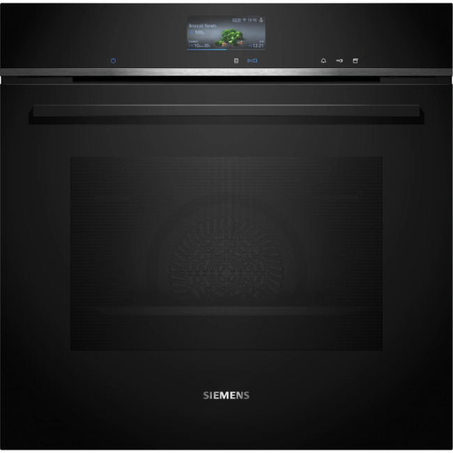 Siemens IQ700 Built-In Oven with Steam Function 60x60 cm - Black | HS736G1B1B