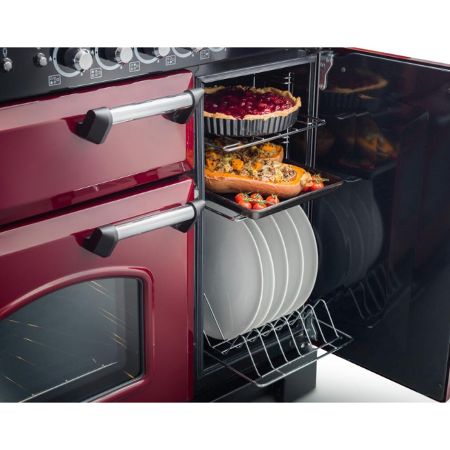 Rangemaster 116800 Classic 110 Duel Fuel - Cranberry Chrome | CLA110DFFCY-C - Image 4