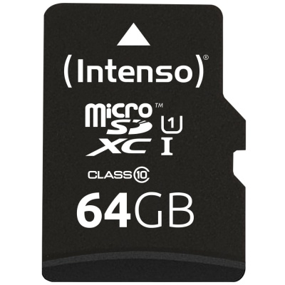 Intenso 64GB Micro SD Card With Adaptor | 3433490 - Image 3