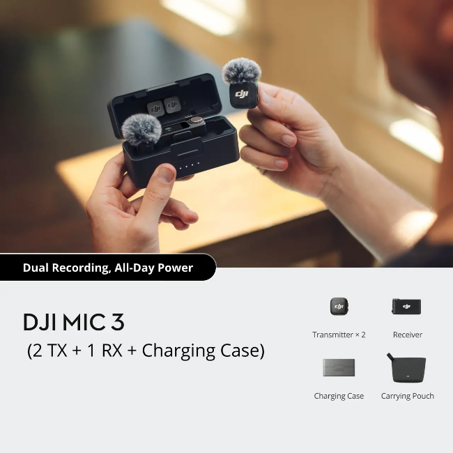 Dji Mic 3 2 TX +1 RX + Charging Case - Black & Grey | CPRN.00000480.01 - Image 6