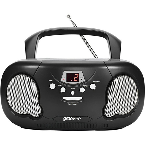 Groove Portable CD Player & Radio - Black | GVPS733/BK Groove Portable CD Player & Radio - Black | GVPS733/BK