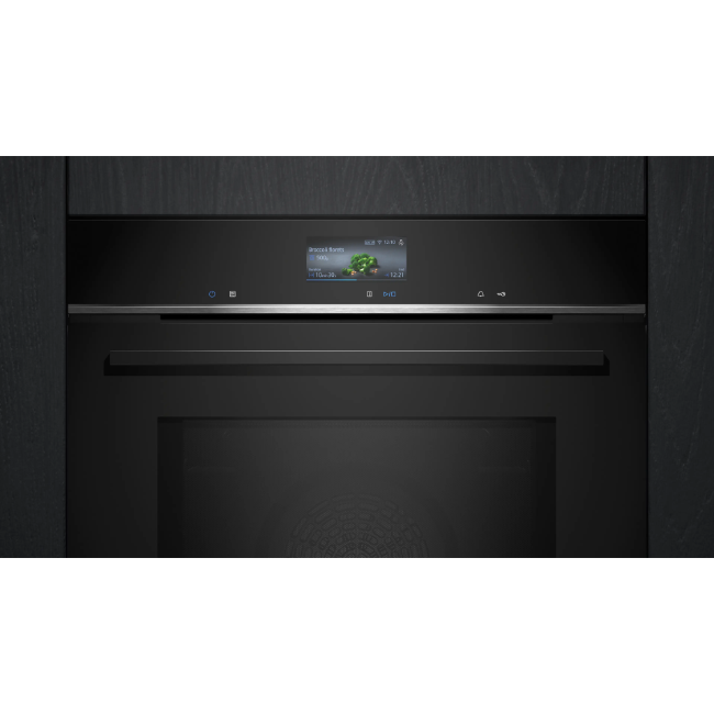 Siemens IQ700 Built-In Oven With Microwave-Function 60x60 cm - Black | HM776G1B1B - Image 2