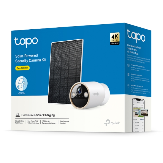TPlink Tapo Security Camera 4k Solar Kit - White | TAPO-C460KIT - Image 12