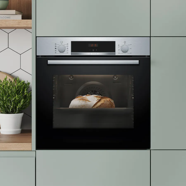 Bosch Series 4 Built-in Single Oven With Added Steam Function - Stainless Steel | HQA534BS3B - Image 3