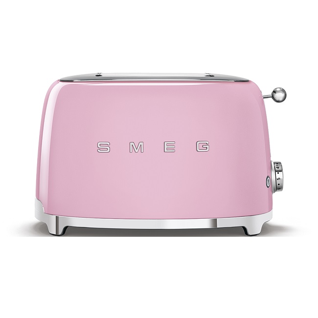 Smeg 50's Retro style 2 Slice Pastel Pink Toaster | TSF01PKUK Smeg 50's Retro style 2 Slice Pastel Pink Toaster | TSF01PKUK