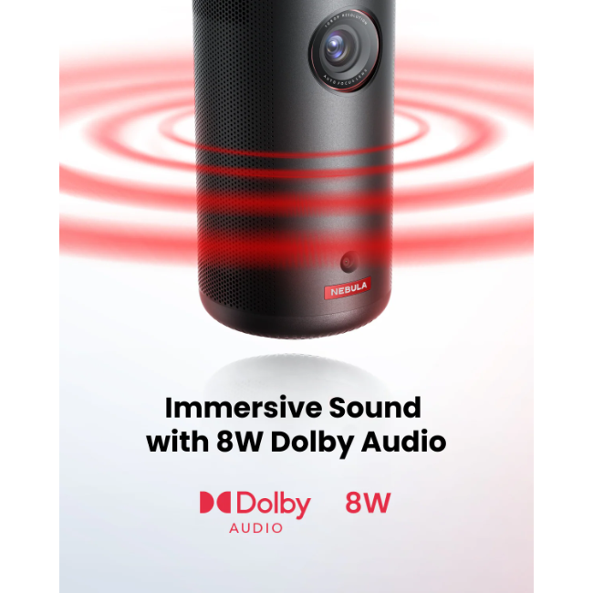 Nebula Capsule 3 Projector + gimbal Stand - Black | N2425212 - Image 4