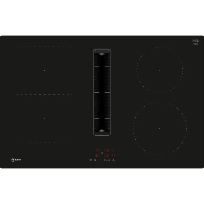 Neff N 50 Induction hob With Integrated Ventilation System - Black | V58NBS1LO Neff N 50 Induction hob With Integrated Ventilation System - Black | V58NBS1LO