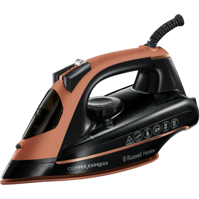 Russell Hobbs Copper Express 2600W Steam Iron | Copper & Black | 23975 Russell Hobbs Copper Express 2600W Steam Iron | Copper & Black | 23975