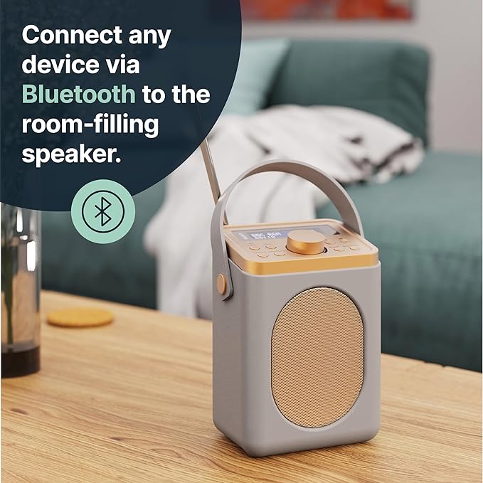 Majority Little Shelford Portable Radio | DAB+ Bluetooth - Grey | LSHDABGRYUK - Image 2