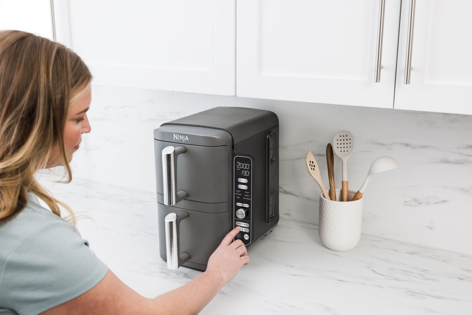 Ninja Double Stack Air Fryer XL 9.5L | SL400UK - Image 3