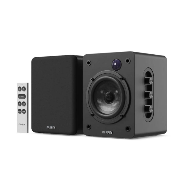 Majority D50X Powered Bookshelf Speakers | Black | 1000003124