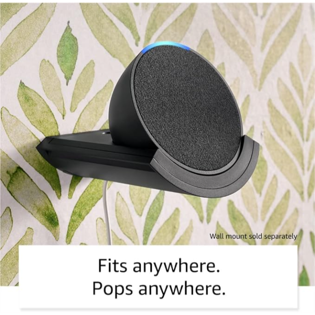 Amazon Echo Pop Smart Speaker - Charcoal | ECHOPOPCHARCOAL - Image 3