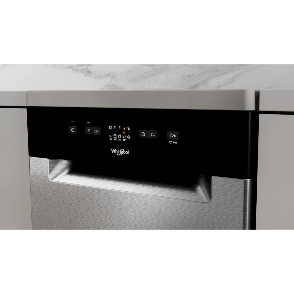 Whirlpool 45cm Slimline Dishwasher - Inox | WF9E2B19XUK - Image 3