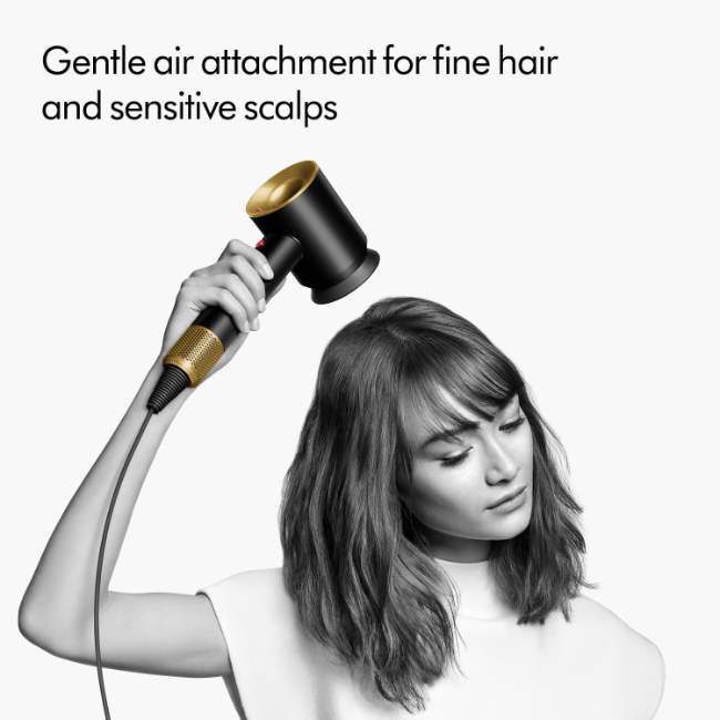 Dyson Supersonic Hair Dryer - Onyx & Gold | 533902-01 - Image 9