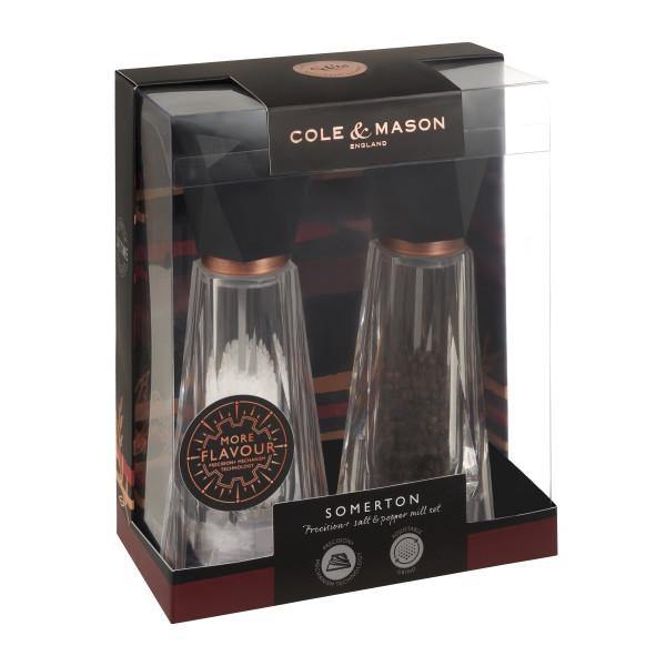 Cole & Mason Somerton Antique Brass Precision+ Salt & Pepper Mill Set | H321938 - Image 2
