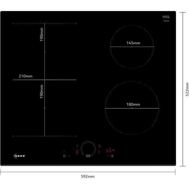 Neff N70 Induction Hob 60cm - Black | T56FHS1L0