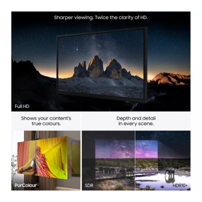 Samsung F6000 24" FHD Smart TV | UE24F6000FKXXU - Image 2 Samsung F6000 24" FHD Smart TV | UE24F6000FKXXU - Image 2