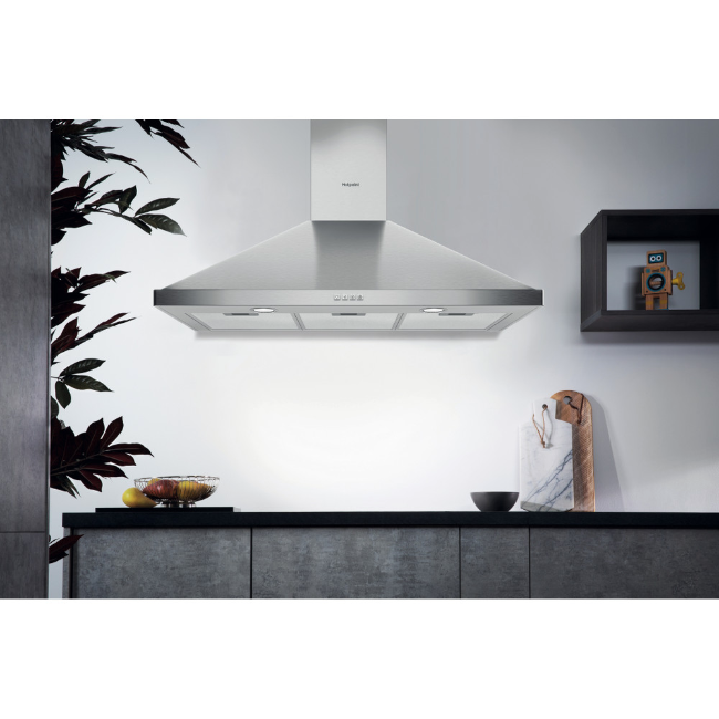 Hotpoint Wall-Mounted Pyramid Cooker Hood - Stainless Steel | PHPN9.5FLMX.1 - Image 4