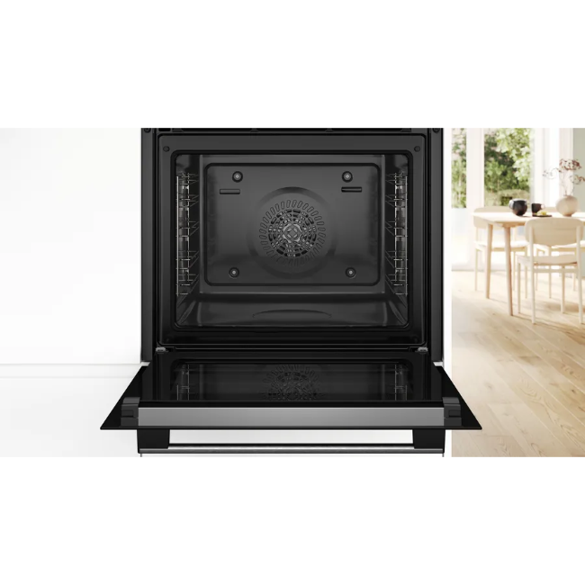 Bosch Series 4 Built-in Oven With Added Steam Function - Brushed Steel | HQA574BS3B - Image 4