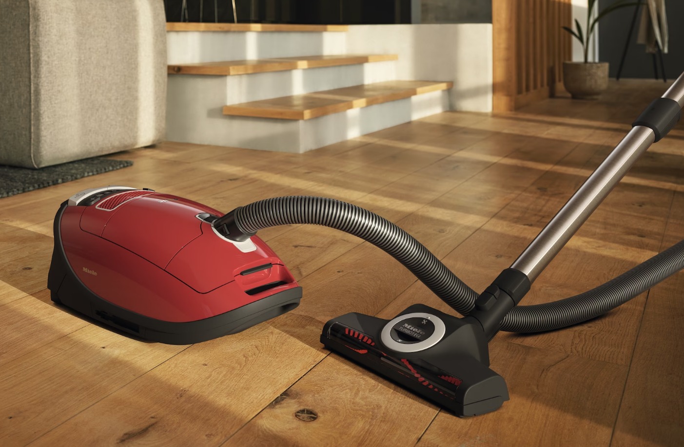 Miele Complete C3 Cat & Dog Pro PowerLine Vacuum Cleaner - Red | 11085190 - Image 7