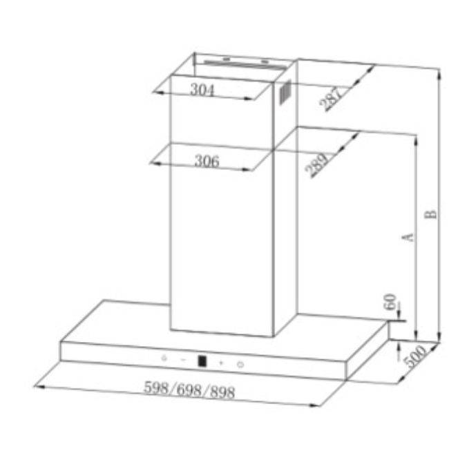Belling 90cm Linear Box Style Cooker Hood Stainless Steel & Black | LIN900STA - Image 2