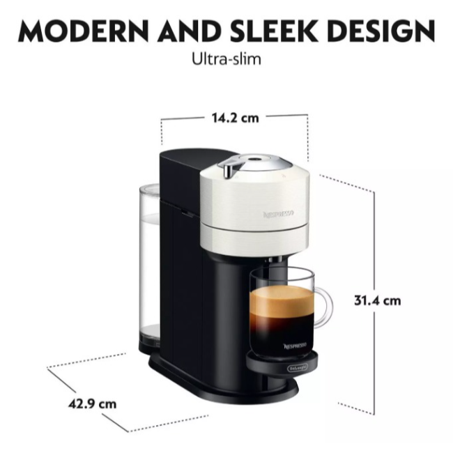 Delonghi Vertuo Next Nespresso Coffee Machine | White | ENV120.W - Image 7