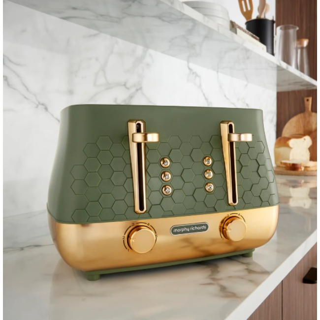 Morphy Richards Cassini 4 Slice Toaster | Olivine | 243022 - Image 7