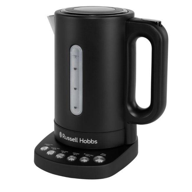 Russell Hobbs Addison Temperature Control Kettle | Matte Black | 27730