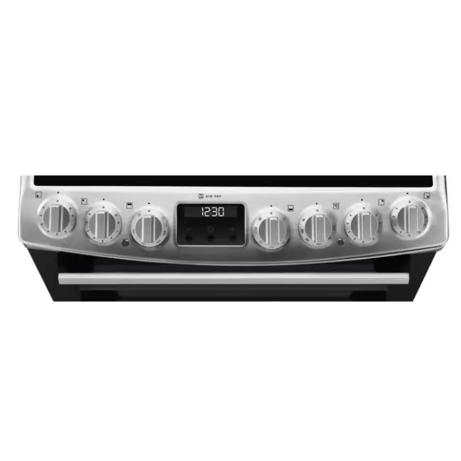 Electrolux 600 SteamBake Cooker with Ceramic Hob & Double Oven - Black and Silver | LKR655210X - Image 3