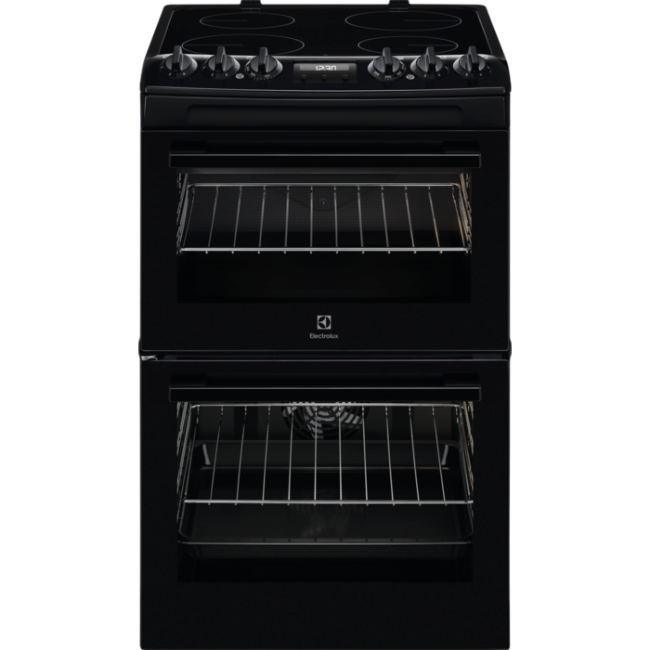 Electrolux 55cm Ceramic Cooker - Black | LKR555100B - Image 1 Electrolux 55cm Ceramic Cooker - Black | LKR555100B - Image 1