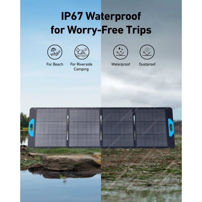 Anker SOLIX PS200 Portable Solar Panel - Black | A24360A1 - Image 4