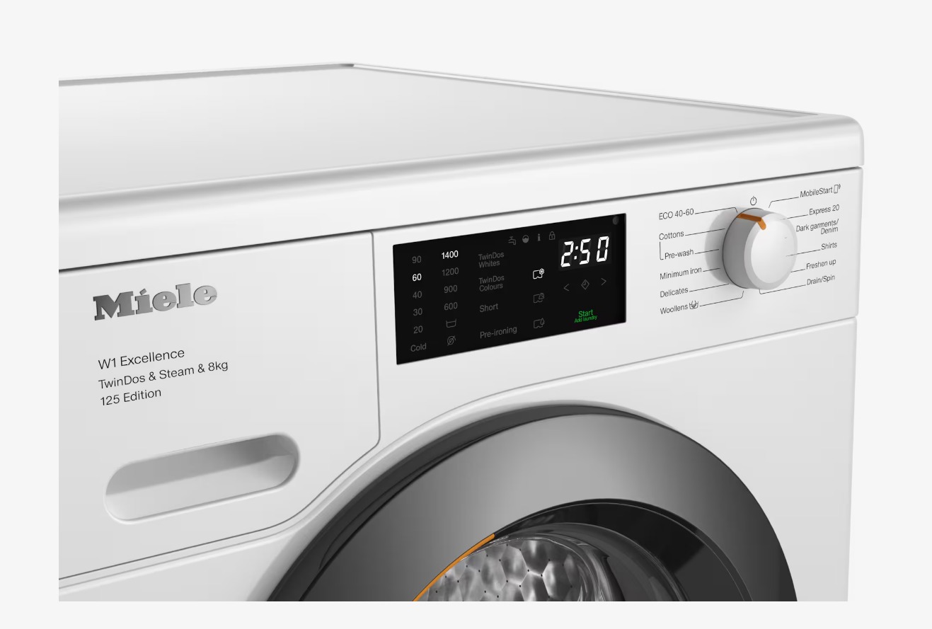 Miele 8KG 1400sp Washing Machine - White | WEB685WCS - Image 3