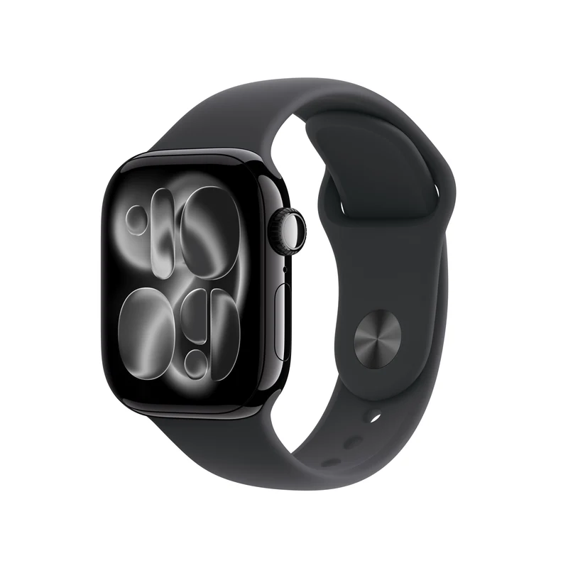 Apple Watch Series 11 GPS 42MM Jet Black Aluminium Case with Black Sport Band - S/M | MEQT4MP/A