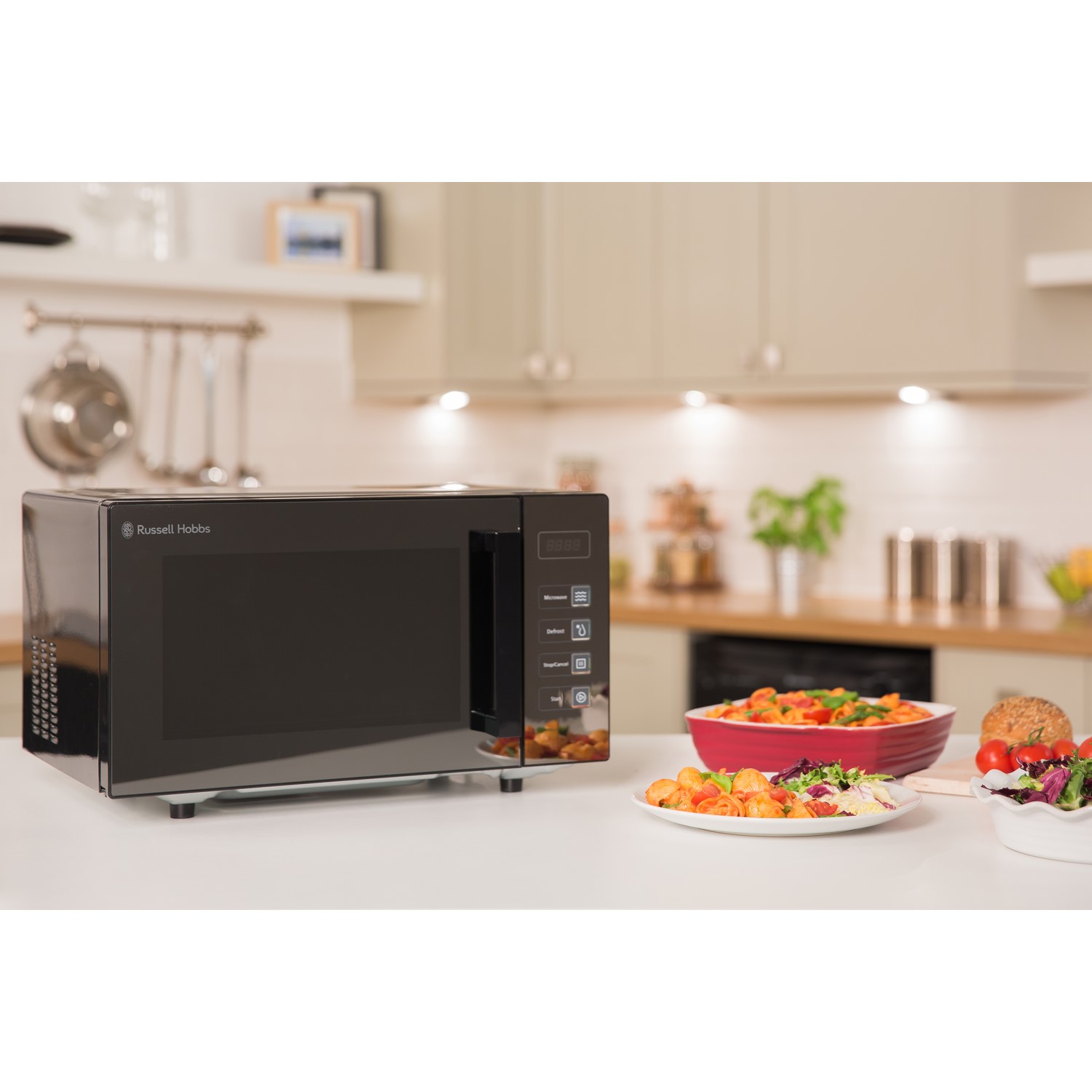 Russell Hobbs Microwave Flatbed 23L - Black | RHEM2301BLK - Image 3