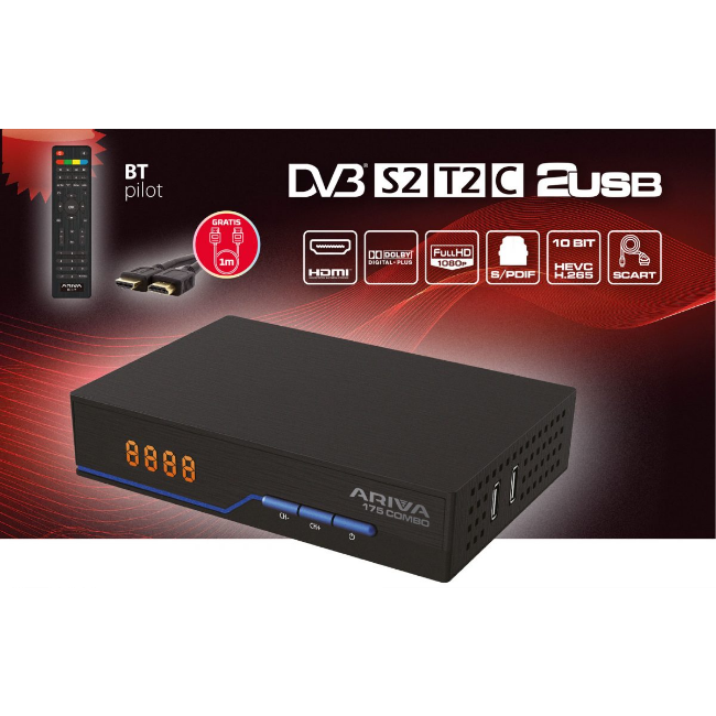 Ferguson Ariva Satellite & Terrestrial Receiver | ARIVA-175-COMBO - Image 2