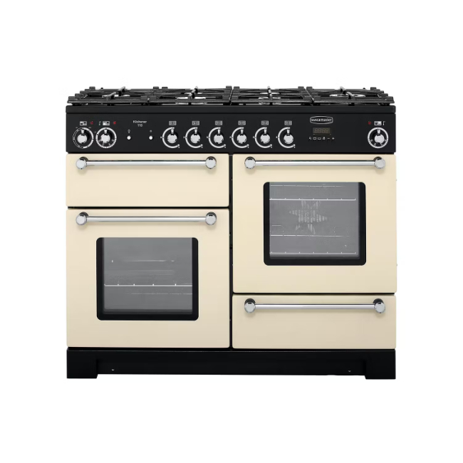 Rangemaster  Kitchener 110cm Dual Fuel Range Cooker - Cream | KCH110DFFCR-C Rangemaster  Kitchener 110cm Dual Fuel Range Cooker - Cream | KCH110DFFCR-C