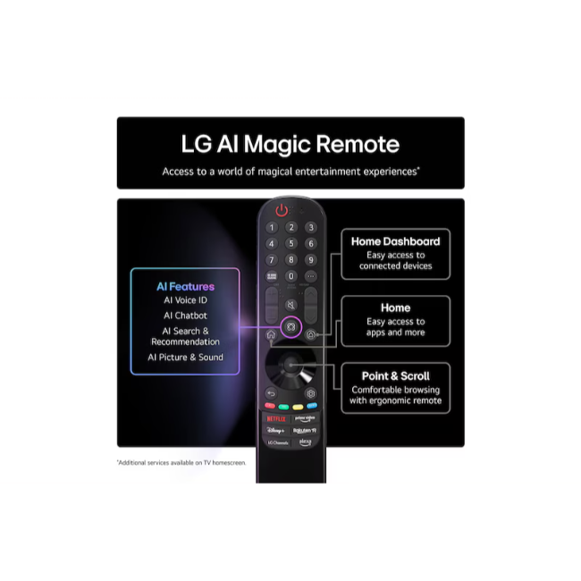 LG 75" QNED AI 4k Smart TV - Black | 75QNED82A6B.AEK - Image 2