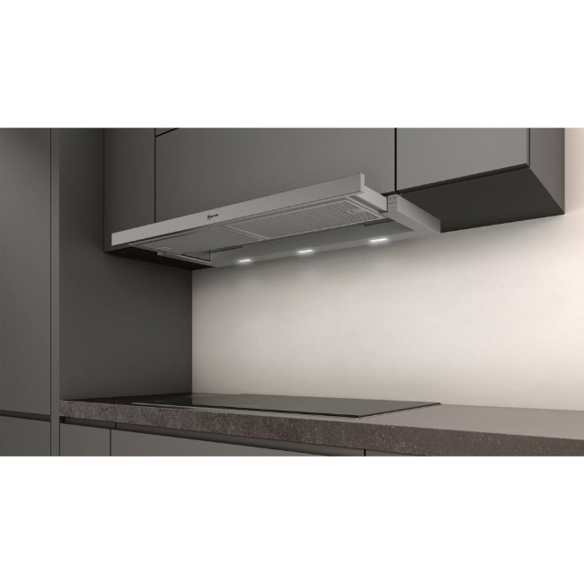 Neff 90cm Telescopic Cooker Hood in Silver | D49ED22N1B - Image 4