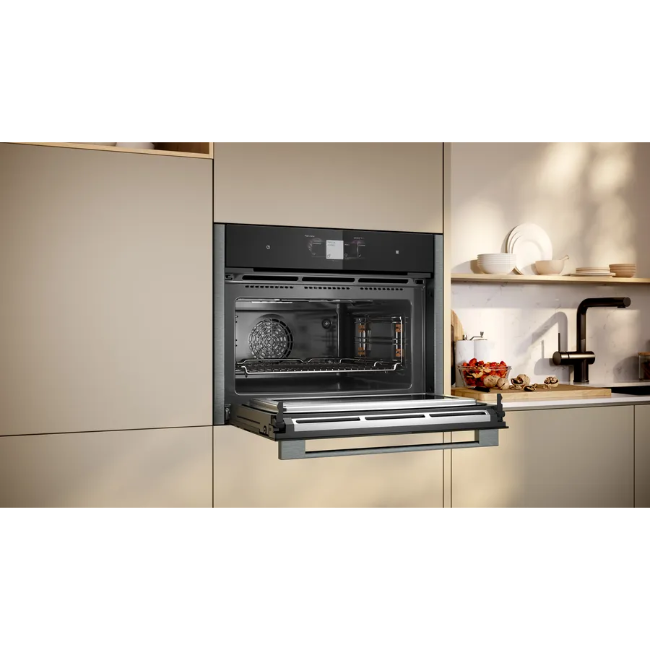 Neff N 90 Built-in Compact Oven with Microwave - Graphite-Grey | C24MT73G0B - Image 4